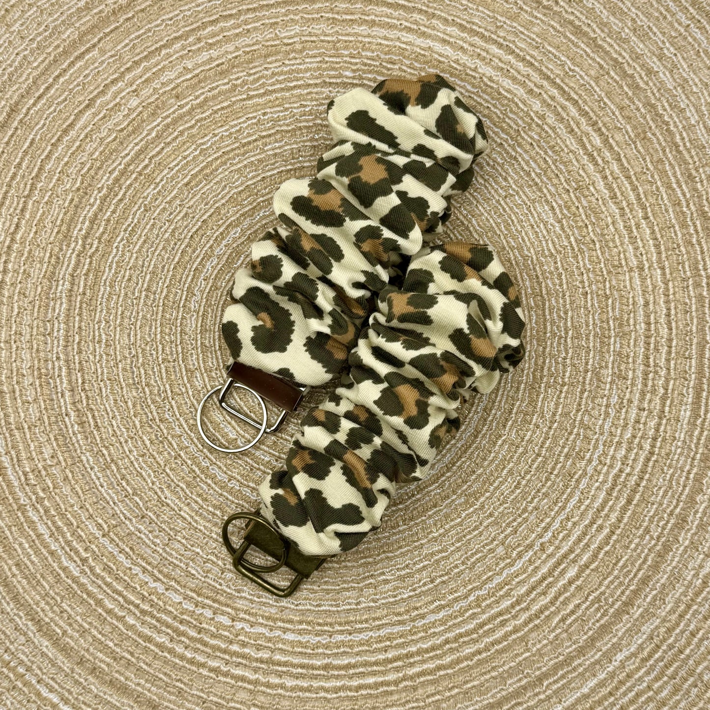Pols scrunchie beige panter