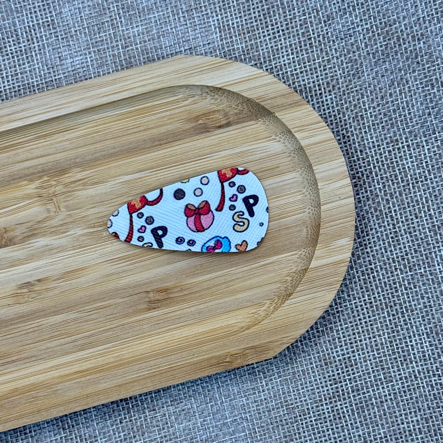 Sinterklaas speldjes 5cm wit patroon