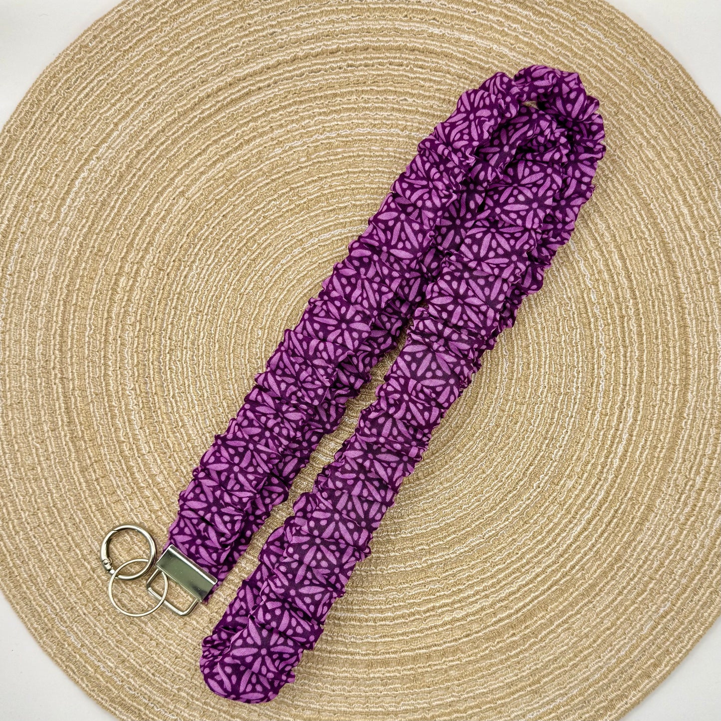 Telefoon scrunchie paars