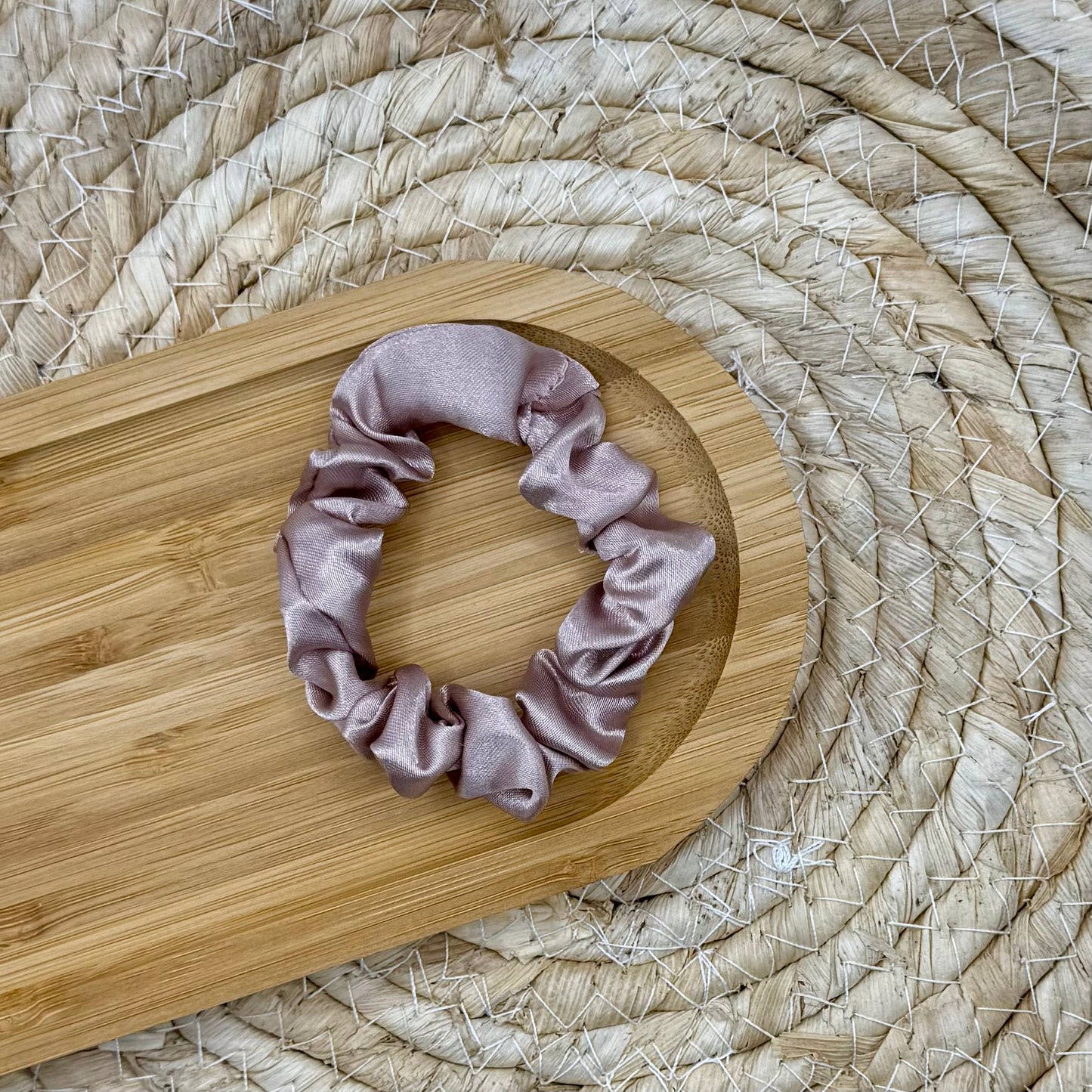 Scrunchie oud roze S