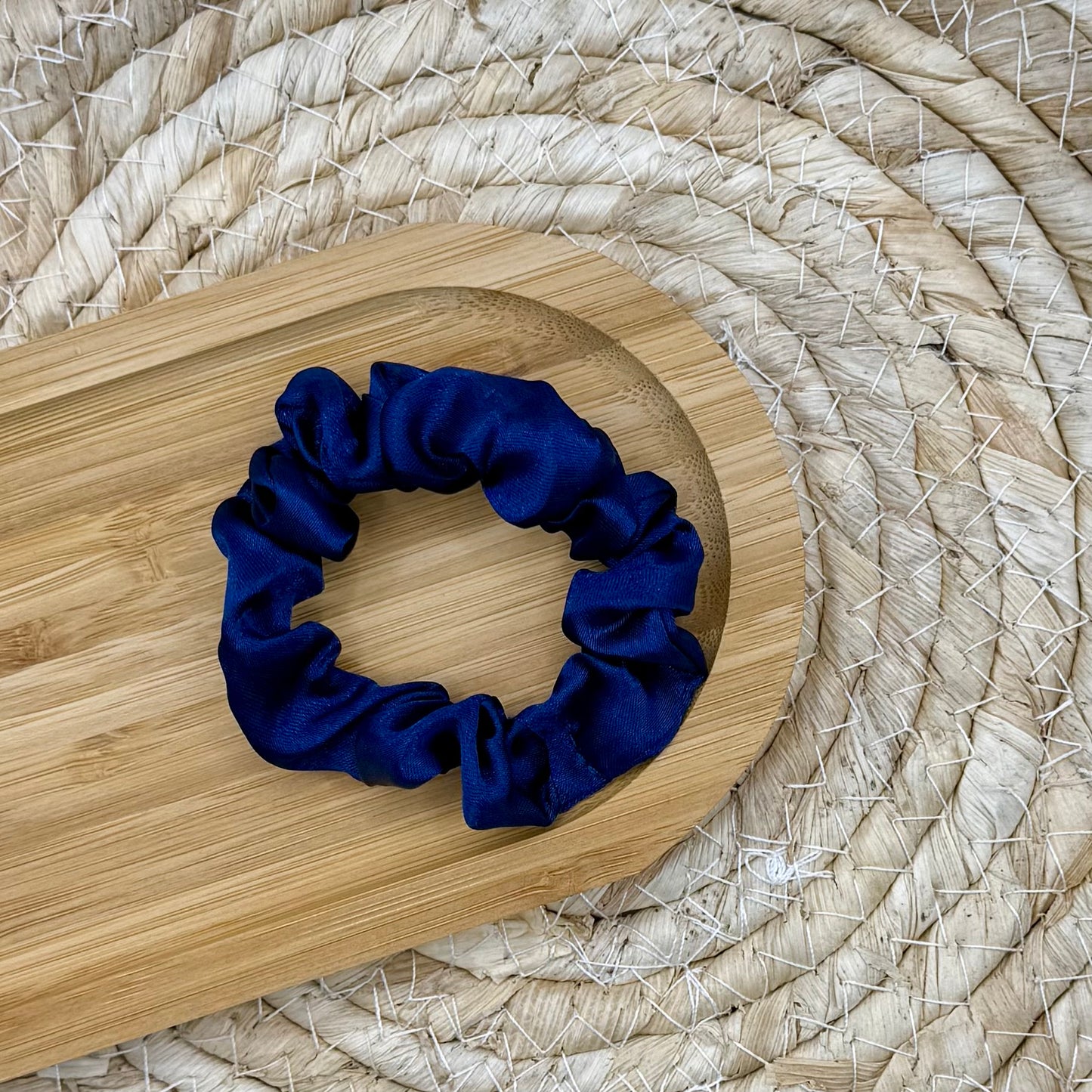 Scrunchie donkerblauw S
