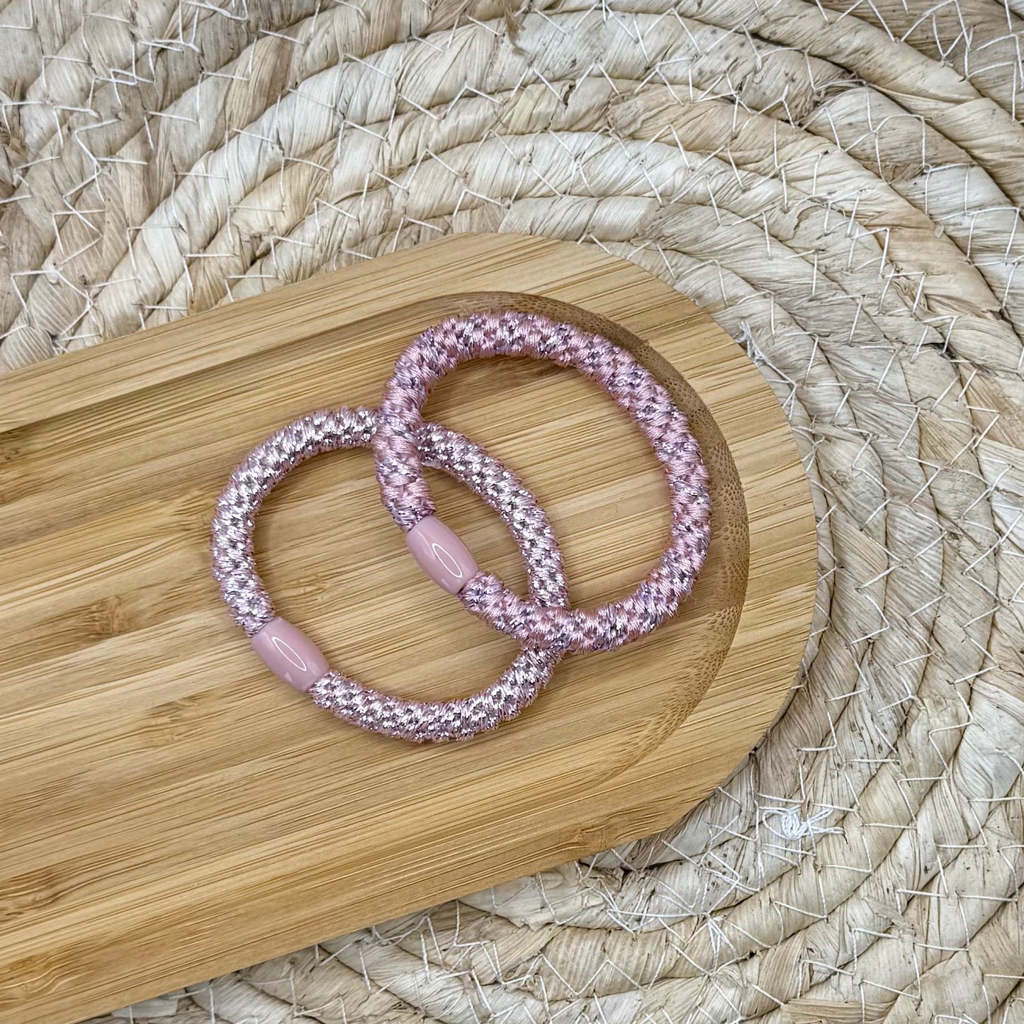 Elastiek set roze