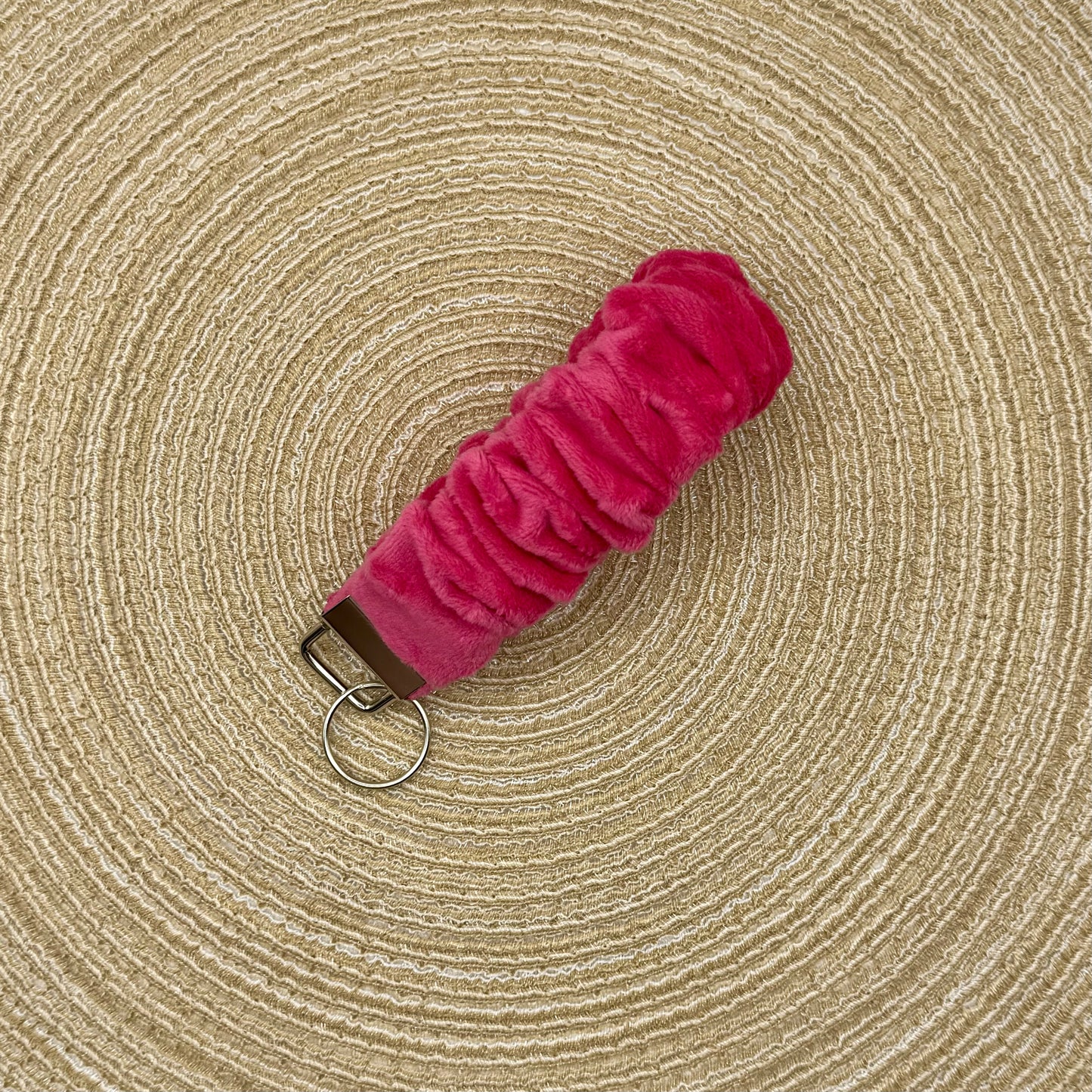 Pols scrunchie velvet fel roze