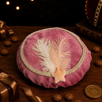 Pietenmuts oud roze beige ster