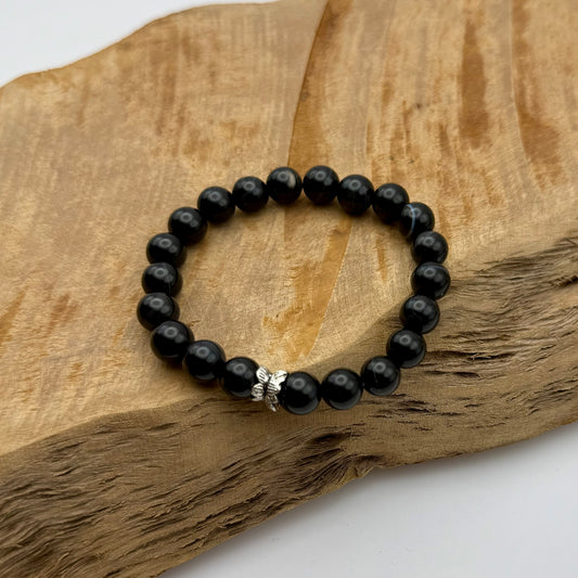 Kralen armband black klein