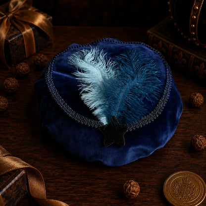 Pietenmuts donkerblauw zwarte ster