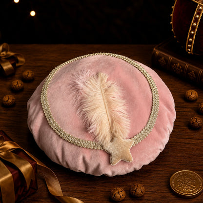 Pietenmuts roze beige ster