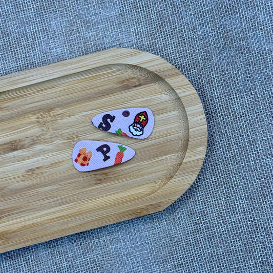 Sinterklaas speldjes 3cm paars