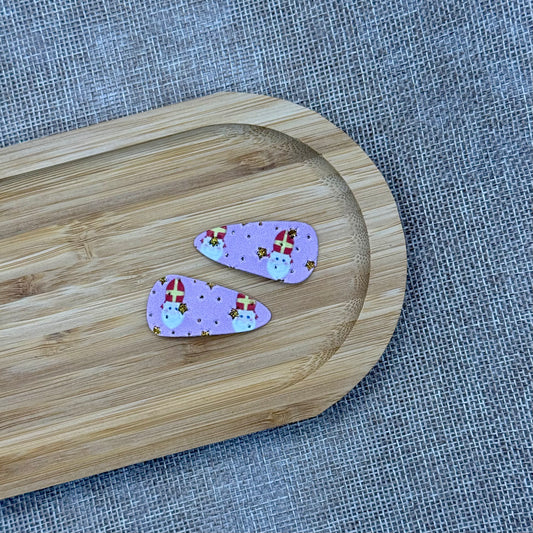 Sinterklaas speldjes 3cm roze goud