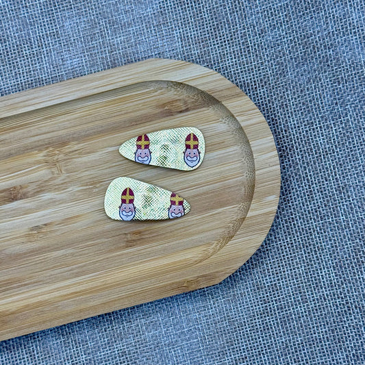 Sinterklaas speldjes 3cm goud