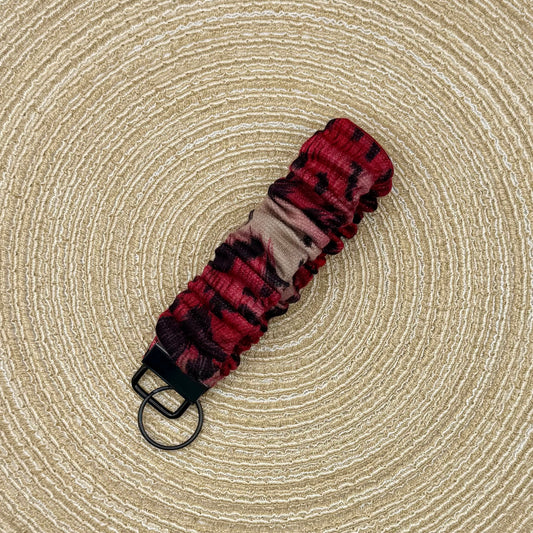 Pols scrunchie panter rood