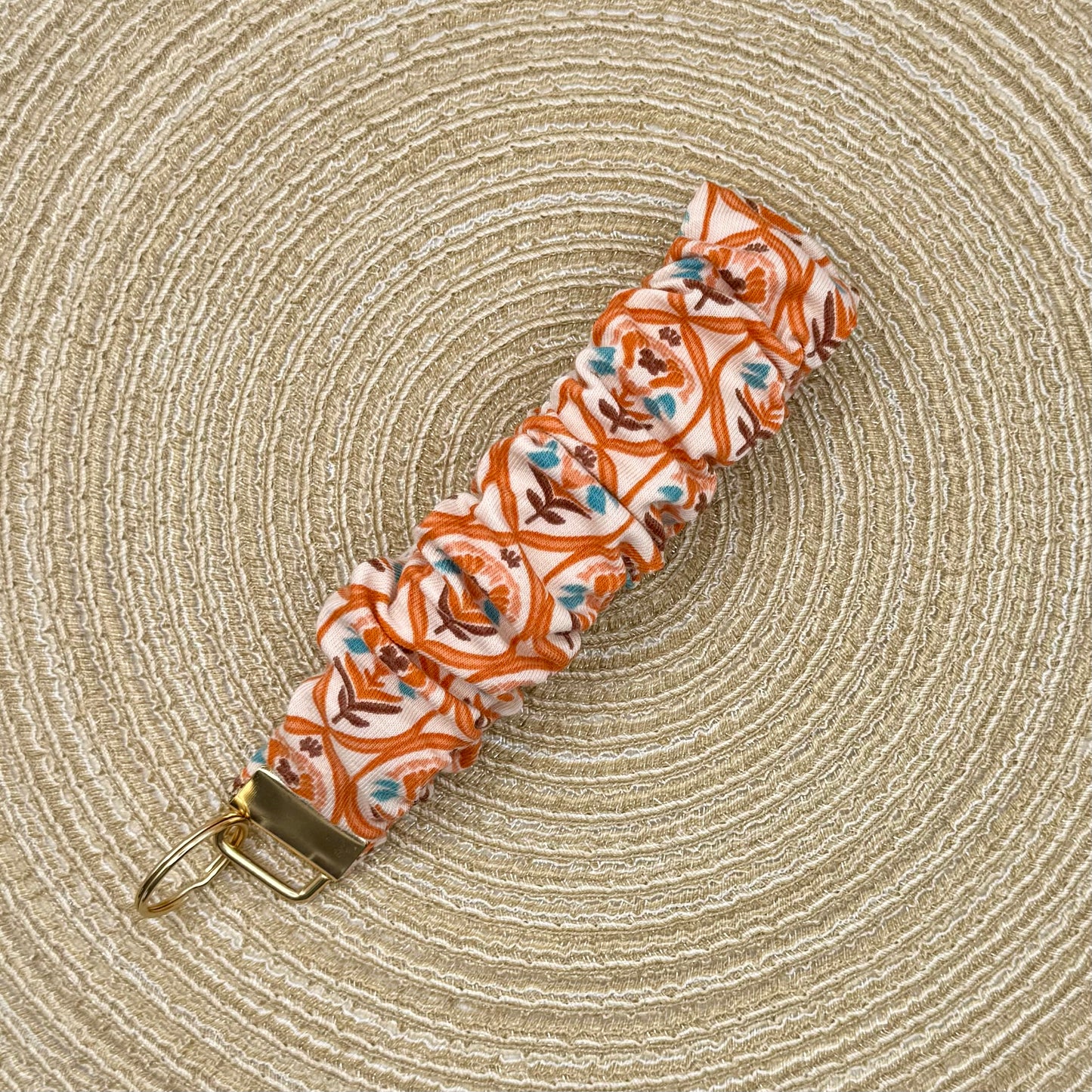 Pols scrunchie retro oranje