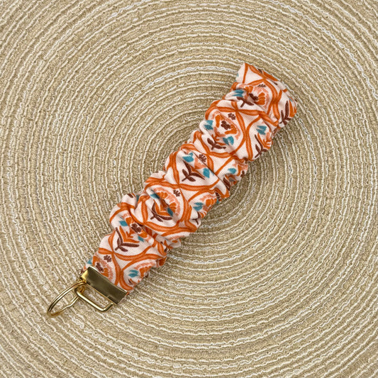 Pols scrunchie retro oranje