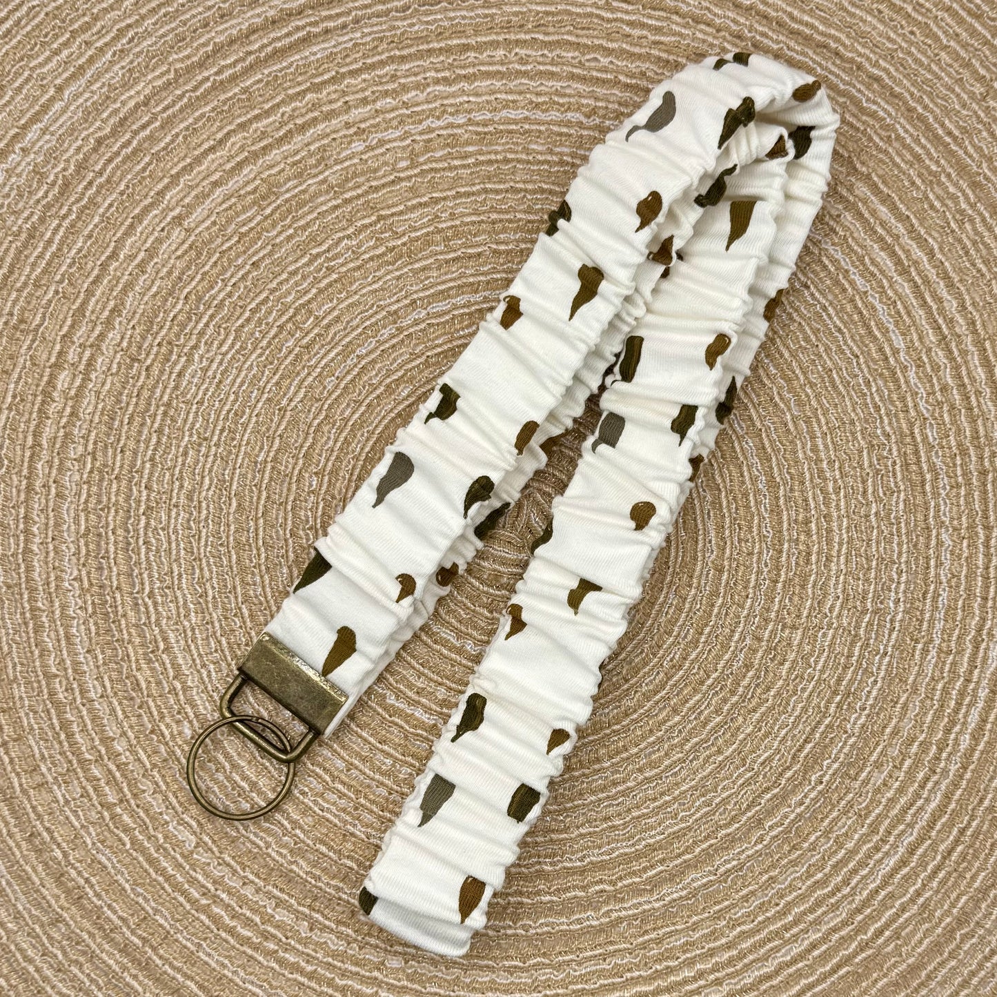 Keycord wit druppels
