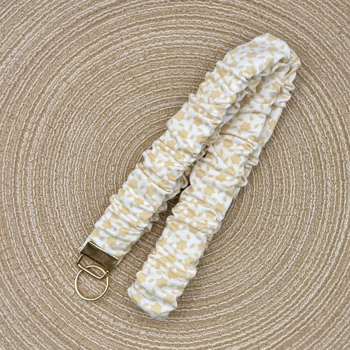 Keycord beige/wit