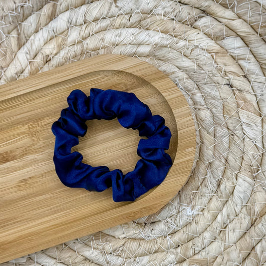 Scrunchie donkerblauw S