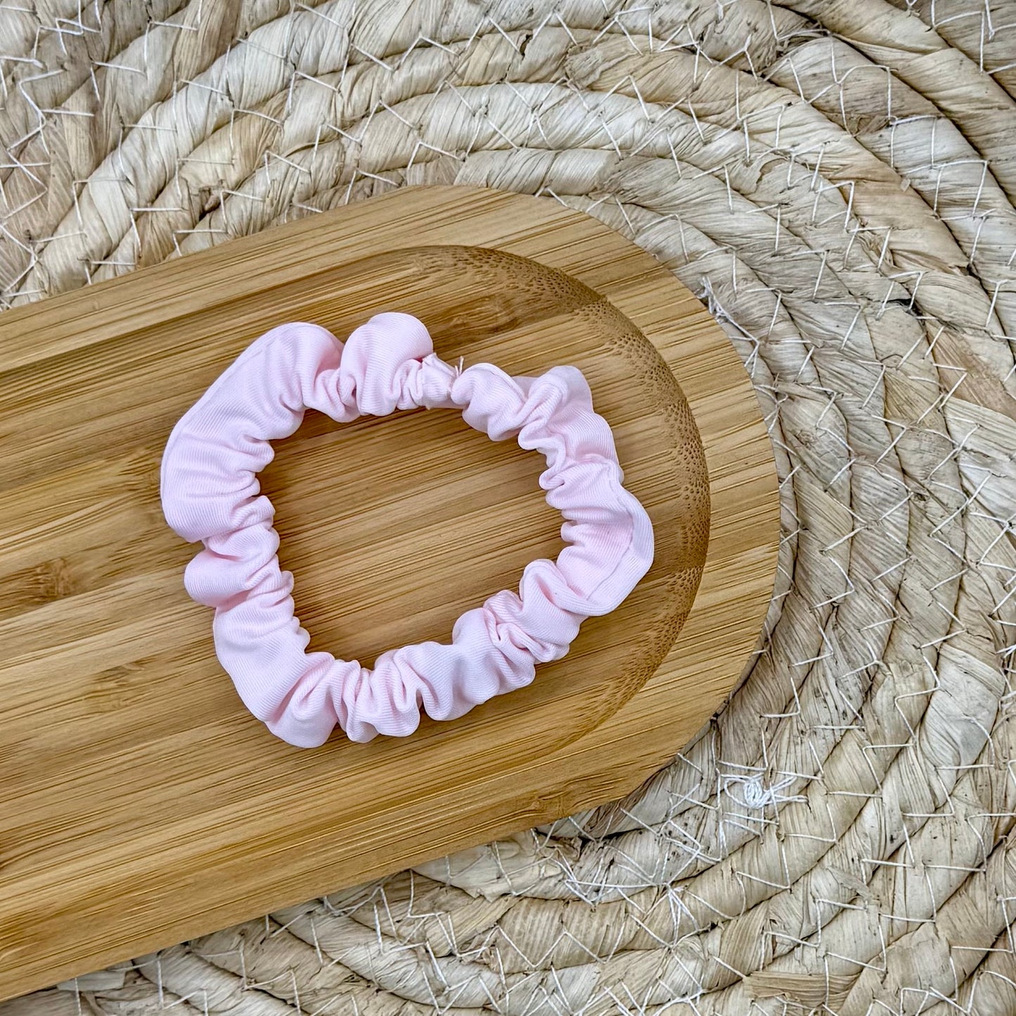 Scrunchie lichtroze S
