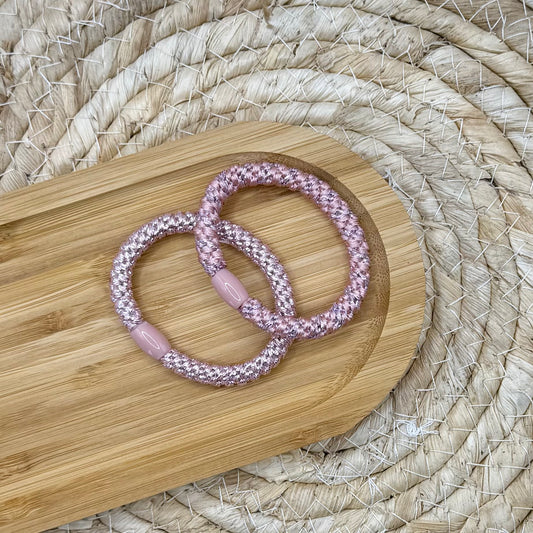 Elastiek set roze